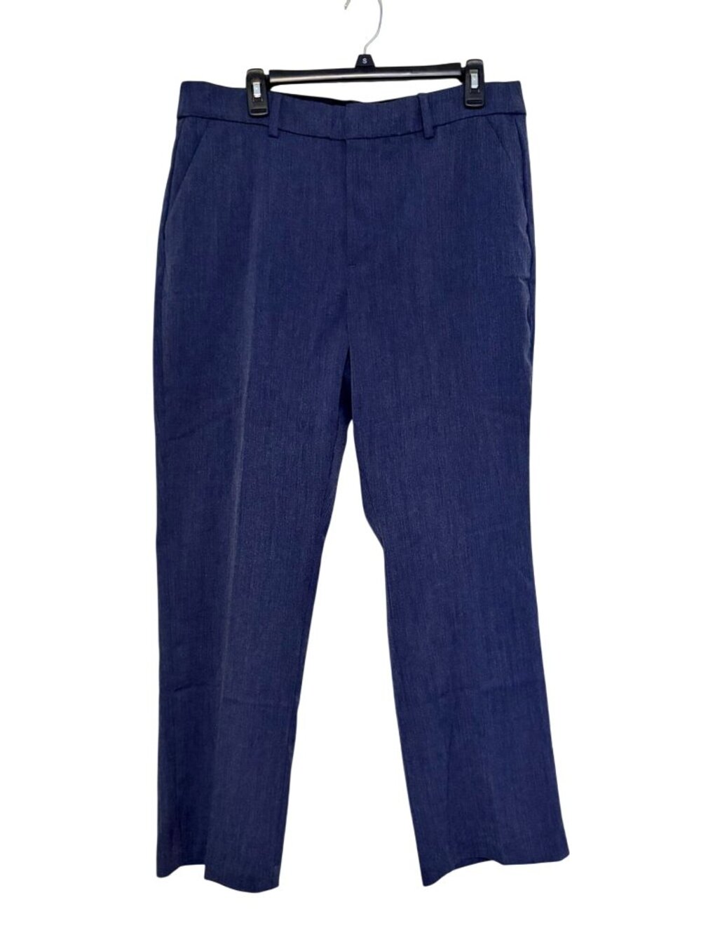 New NWT Nine West Royal Blue Mid Rise Barely Bootcut Casual Slacks Size 14 Short